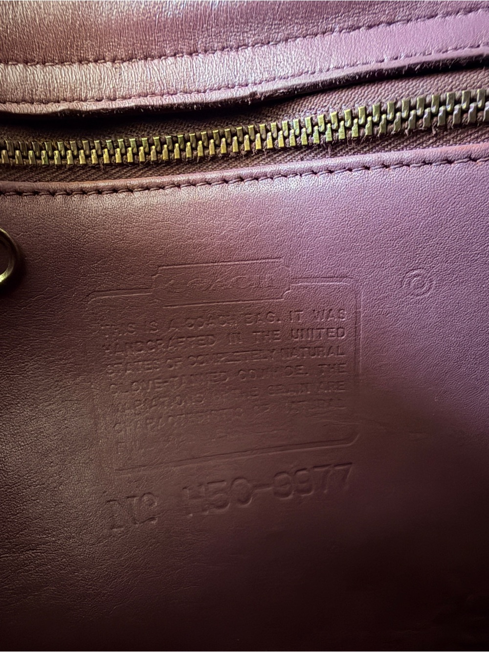 Custom Mauve Vintage Coach Manor Top Handle Bag - Picture 7 of 7